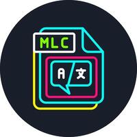 MLC Line Multi Color Design vector