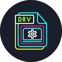 DRV Line Multi Color Design vector
