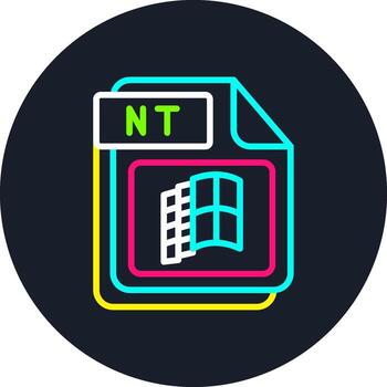 NT Line Multi Color Design vector
