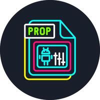 PROP Line Multi Color Design vector