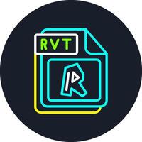 RVT Line Multi Color Design vector