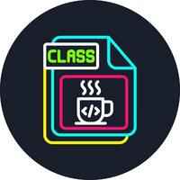 CLASS Line Multi Color Design vector