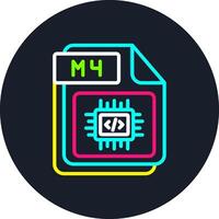 M4 Line Multi Color Design vector
