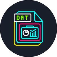 DAT Line Multi Color Design vector