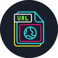 URL Line Multi Color Design vector