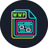 WWP Line Multi Color Design vector