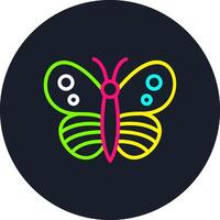 Butterfly Line Multi Color Design vector