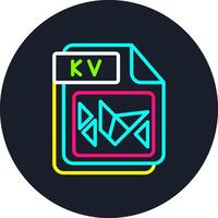 KV Line Multi Color Design vector