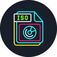 ISO Line Multi Color Design vector
