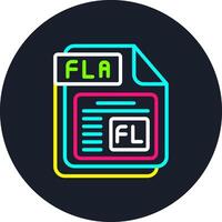 FLA Line Multi Color Design vector