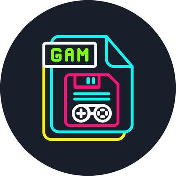 GAM Line Multi Color Design vector