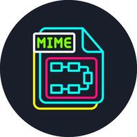 MIME Line Multi Color Design vector