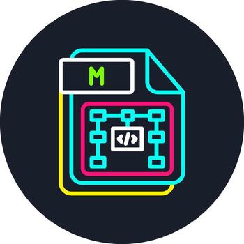 metro línea multi color diseño vector