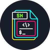 SH Line Multi Color Design vector