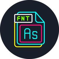 FNT Line Multi Color Design vector