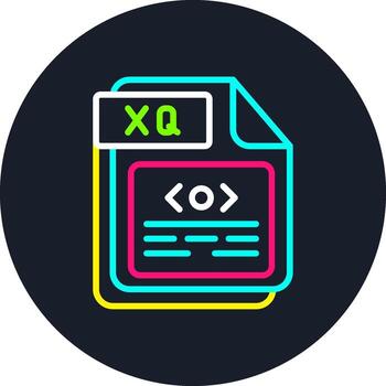 XQ Line Multi Color Design vector