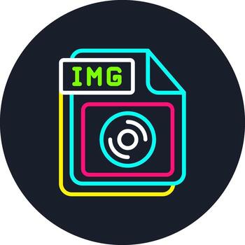 IMG Line Multi Color Design vector
