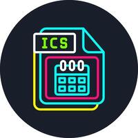 ICS Line Multi Color Design vector