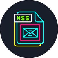MSG Line Multi Color Design vector