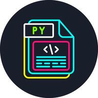 PY Line Multi Color Design vector