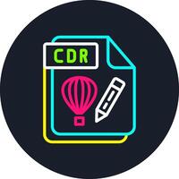 CDR Line Multi Color Design vector