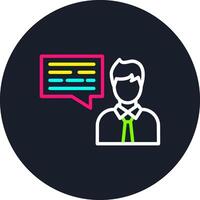 Information Line Multi Color Design vector