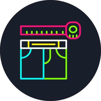 Measuring Line Multi Color Design vector