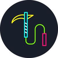 Kusarigama Line Multi Color Design vector