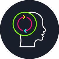 Refresh Line Multi Color Design vector