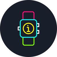 Smartwatch Line Multi Color Design vector