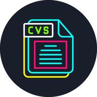 CVS Line Multi Color Design vector