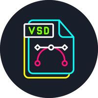 VSD Line Multi Color Design vector