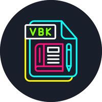 VBK Line Multi Color Design vector