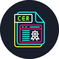CER Line Multi Color Design vector