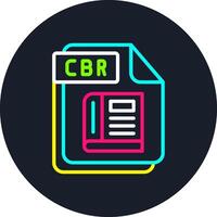 CBR Line Multi Color Design vector
