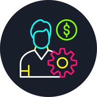 Management Line Multi Color Design vector