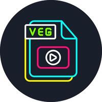 VEG Line Multi Color Design vector