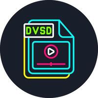 DVSD Line Multi Color Design vector