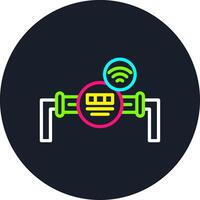 Meter Line Multi Color Design vector