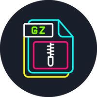 GZ Line Multi Color Design vector