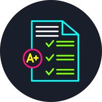 Grading Line Multi Color Design vector