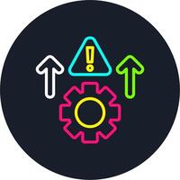 Risk Line Multi Color Design vector
