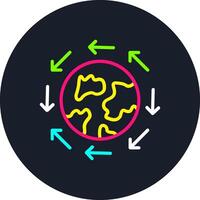 Global direction Line Multi Color Design vector