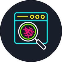 Bug Line Multi Color Design vector