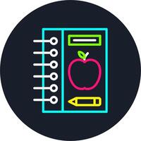 Notebook Line Multi Color Design vector