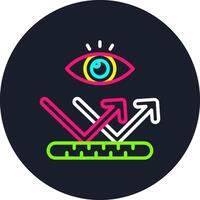 Reflective Line Multi Color Design vector