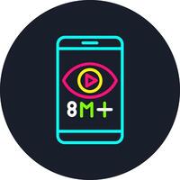Views Line Multi Color Design vector