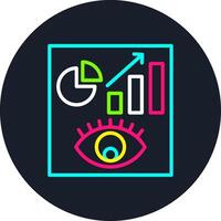 Visualization Line Multi Color Design vector