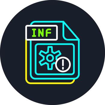 INF Line Multi Color Design vector