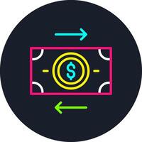Transaction Line Multi Color Design vector